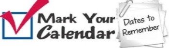 Mark your calendar